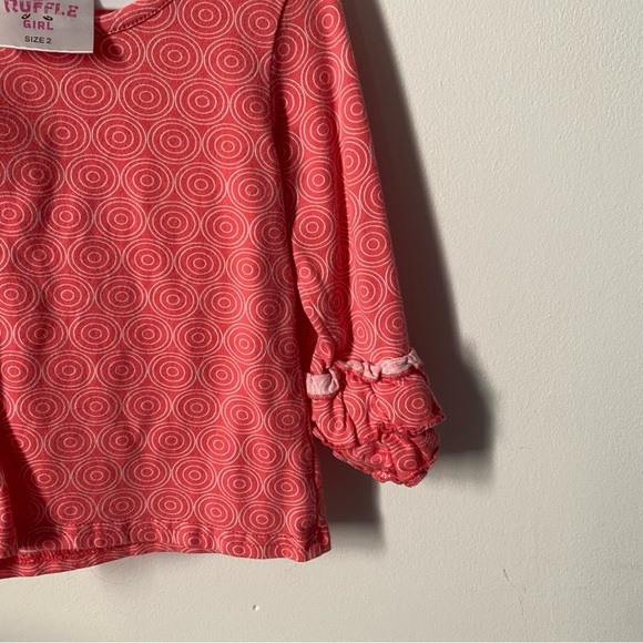 Ruffle Girl Toddler size 2 Pink Blouse with Hanger - Picture 4 of 4